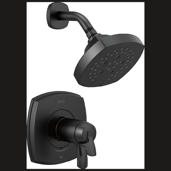 Delta Stryke 17 Thermostatic Shower Only Matte Black T17T276-BL - main